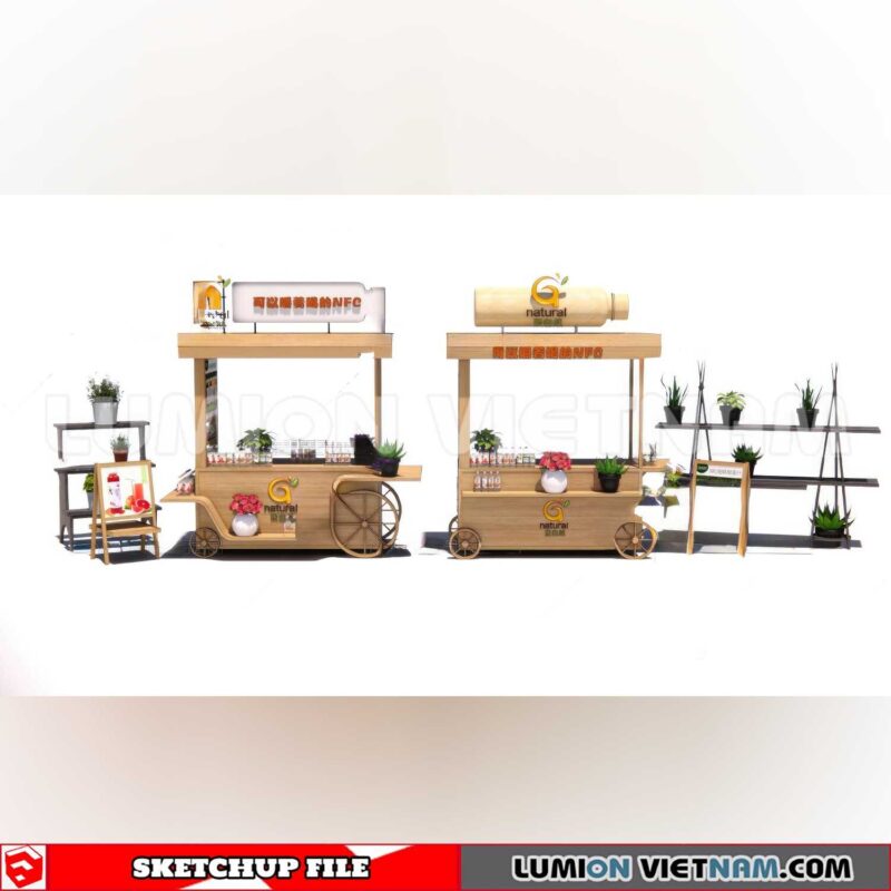 24018. Mobile Sales Vehicle Sketchup 3D Models