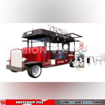 24018. Mobile Sales Vehicle Sketchup 3D Models