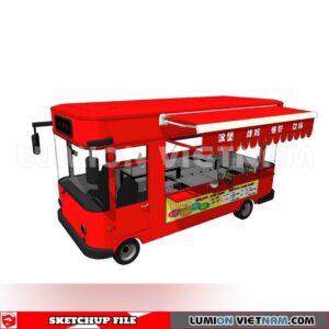 24018. Mobile Sales Vehicle Sketchup 3D Models