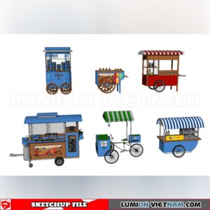 24018. Mobile Sales Vehicle Sketchup 3D Models