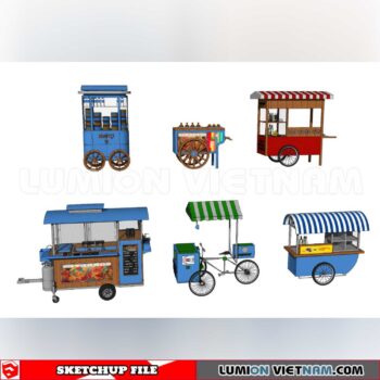 24018. Mobile Sales Vehicle Sketchup 3D Models