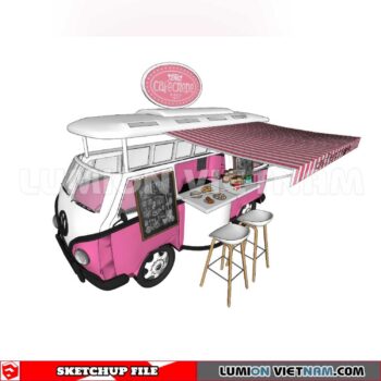 24018. Mobile Sales Vehicle Sketchup 3D Models