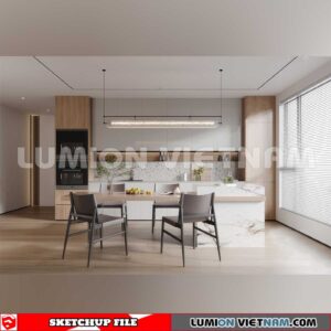 240312. Kitchen Island Sketchup 3D Models