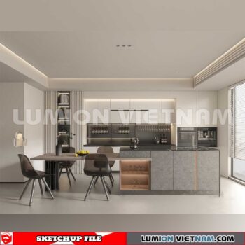 240312. Kitchen Island Sketchup 3D Models