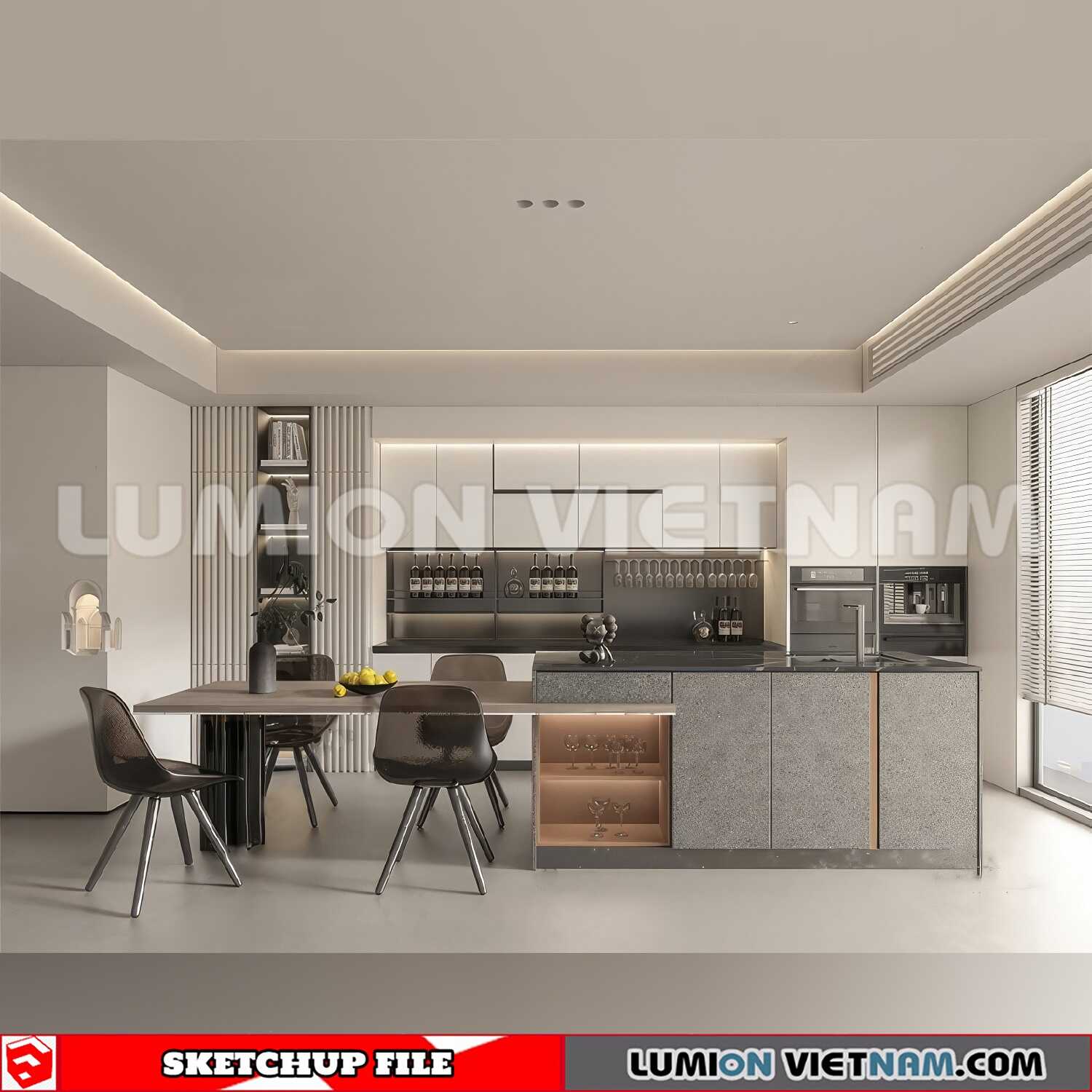 240312-Kitchen-Island-(12)-Sketchup-Models