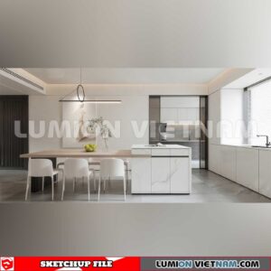 240312. Kitchen Island Sketchup 3D Models