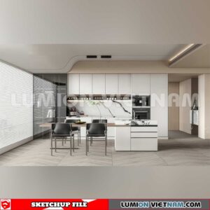 240312. Kitchen Island Sketchup 3D Models