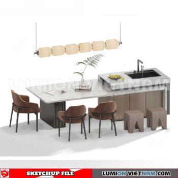 240312. Kitchen Island Sketchup 3D Models