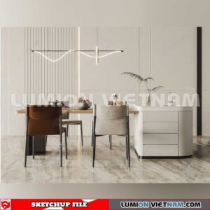 240312. Kitchen Island Sketchup 3D Models