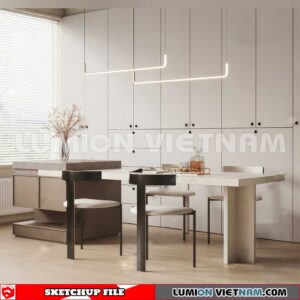 240312. Kitchen Island Sketchup 3D Models