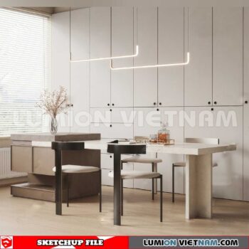 240312. Kitchen Island Sketchup 3D Models