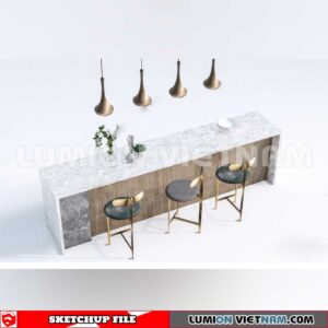 240312. Kitchen Island Sketchup 3D Models
