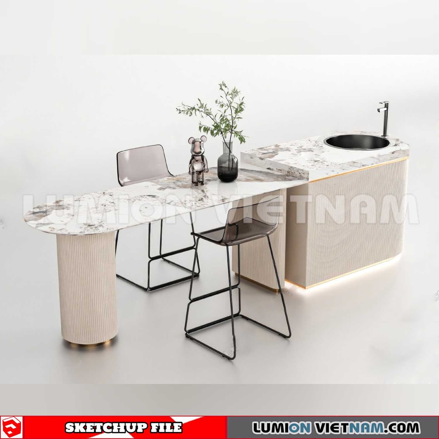 240312-Kitchen-Island-(21)-Sketchup-Models