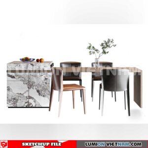 240312. Kitchen Island Sketchup 3D Models