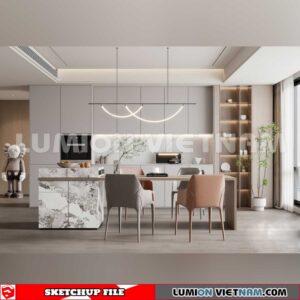 240312. Kitchen Island Sketchup 3D Models