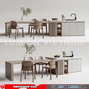 240312. Kitchen Island Sketchup 3D Models