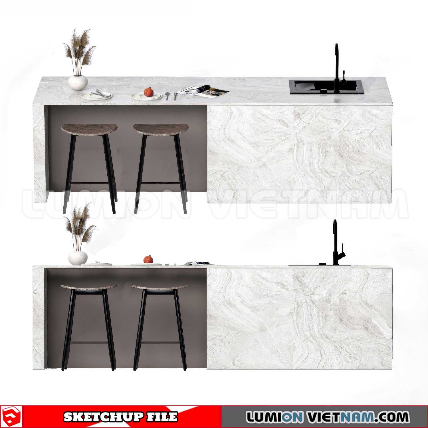 240312-Kitchen-Island-(33)-Sketchup-Models