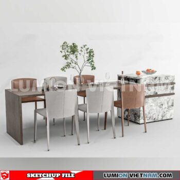 240312. Kitchen Island Sketchup 3D Models