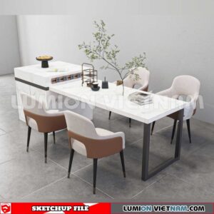 240312. Kitchen Island Sketchup 3D Models