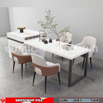 240312. Kitchen Island Sketchup 3D Models