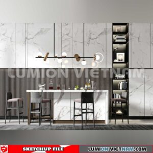 240312. Kitchen Island Sketchup 3D Models