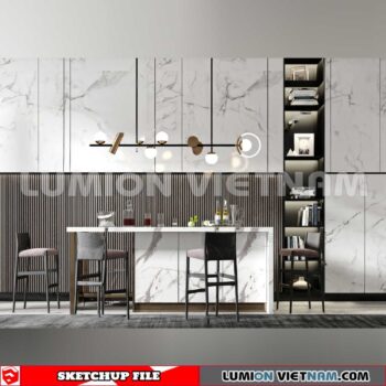 240312. Kitchen Island Sketchup 3D Models