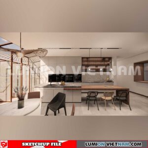 240312. Kitchen Island Sketchup 3D Models