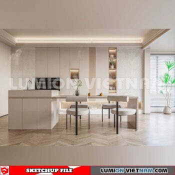 240312. Kitchen Island Sketchup 3D Models