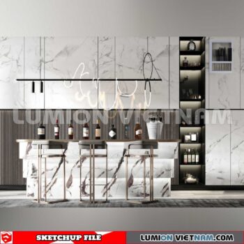 240312. Kitchen Island Sketchup 3D Models