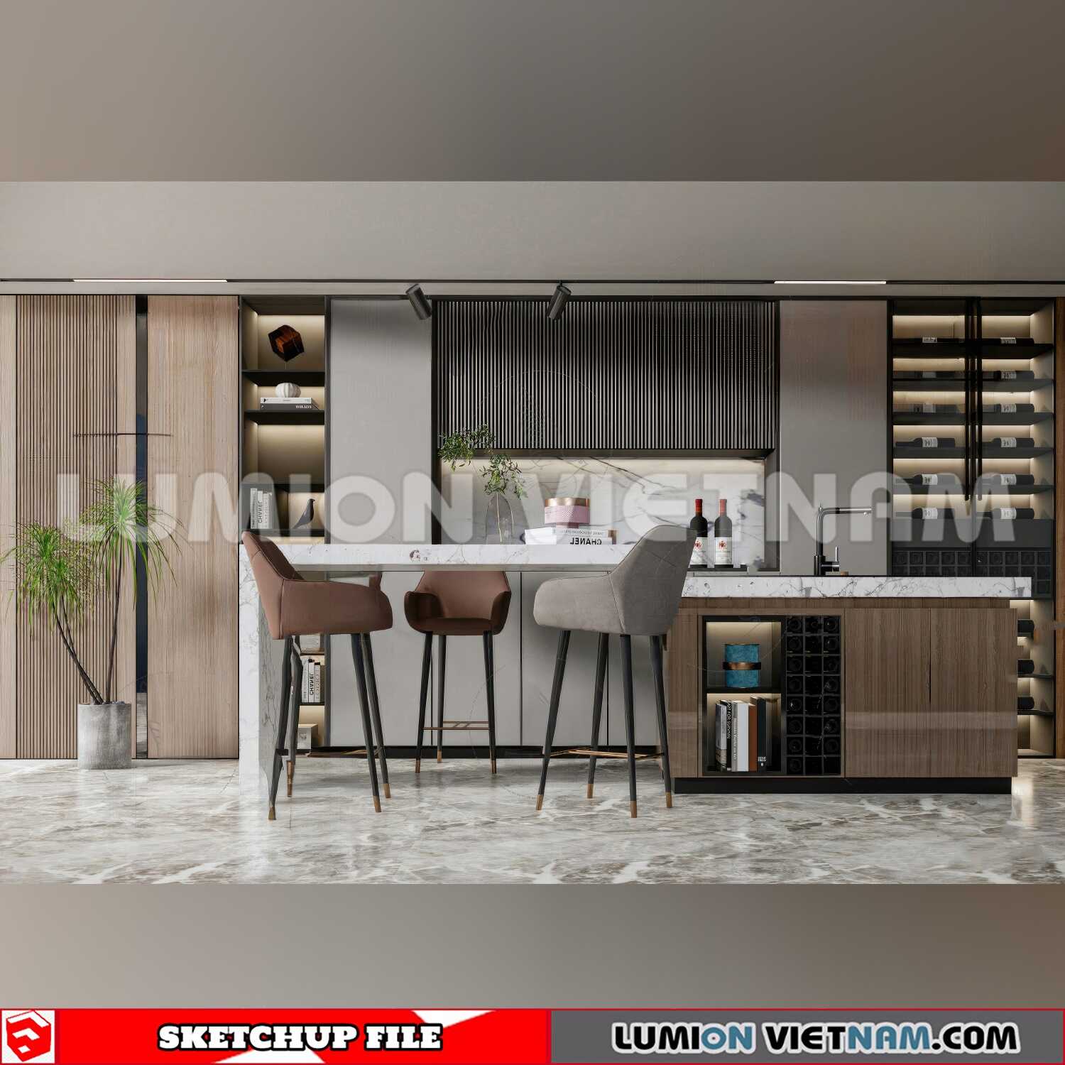 240312-Kitchen-Island-(51)-Sketchup-Models