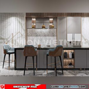 240312. Kitchen Island Sketchup 3D Models