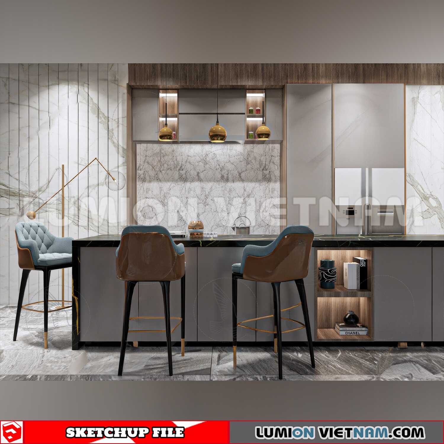 240312-Kitchen-Island-(52)-Sketchup-Models