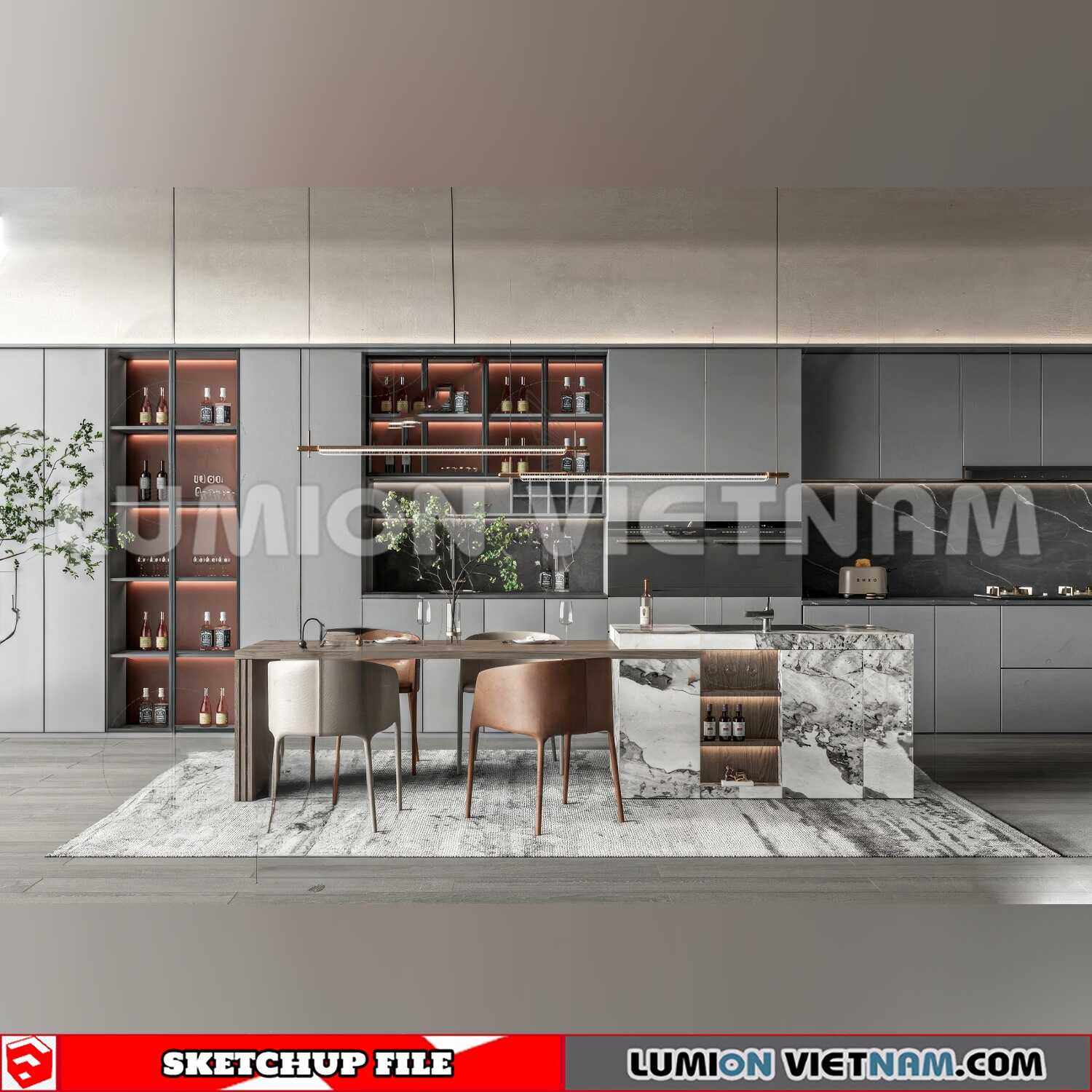 240312-Kitchen-Island-(54)-Sketchup-Models
