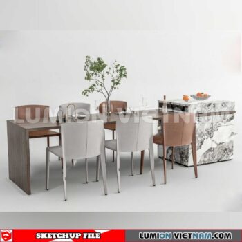 240312. Kitchen Island Sketchup 3D Models
