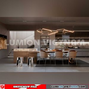 240312. Kitchen Island Sketchup 3D Models