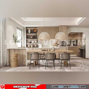 240312. Kitchen Island Sketchup 3D Models