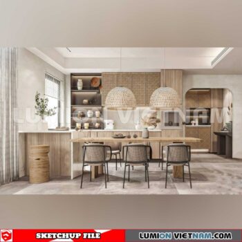 240312. Kitchen Island Sketchup 3D Models