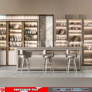 240312. Kitchen Island Sketchup 3D Models