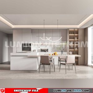240312. Kitchen Island Sketchup 3D Models