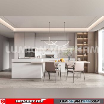 240312. Kitchen Island Sketchup 3D Models
