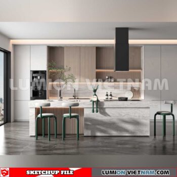 240312. Kitchen Island Sketchup 3D Models