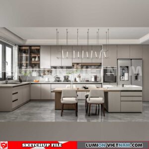 240312. Kitchen Island Sketchup 3D Models