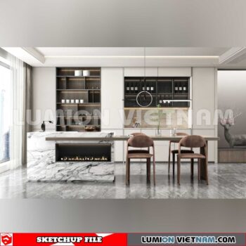 240312. Kitchen Island Sketchup 3D Models