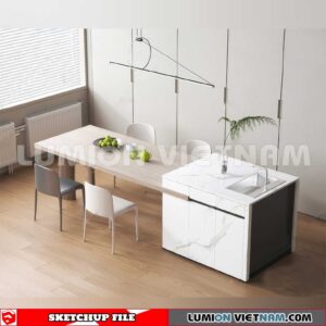 240312. Kitchen Island Sketchup 3D Models