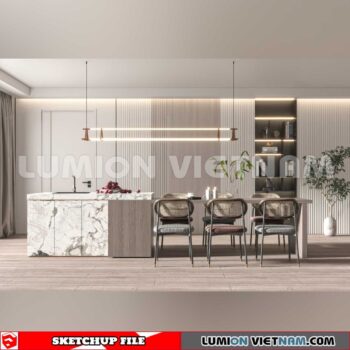 240312. Kitchen Island Sketchup 3D Models