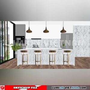 240312. Kitchen Island Sketchup 3D Models
