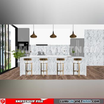 240312. Kitchen Island Sketchup 3D Models