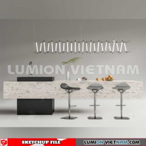 240312. Kitchen Island Sketchup 3D Models