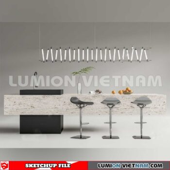 240312. Kitchen Island Sketchup 3D Models