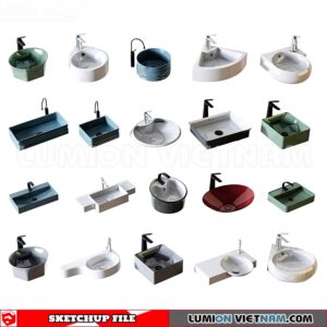 240704. Washbasin 3D Sketchup Models